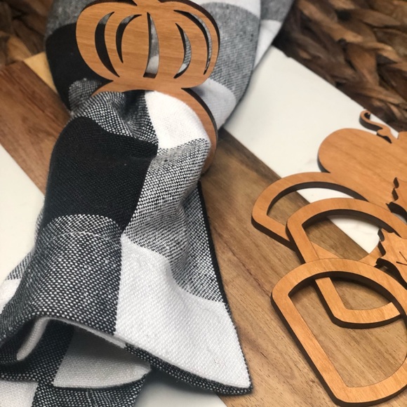 Fall Wood Napkin Rings - Picture 6 of 11